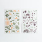 MU Print-On Sticker 2s 052-Herbaceous Flower Green