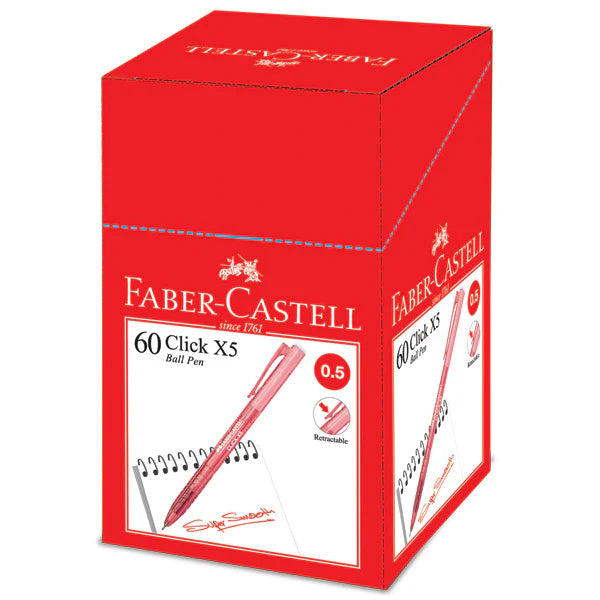 FABER-CASTELL Click X5 0.5mm 142565 Red 60s
