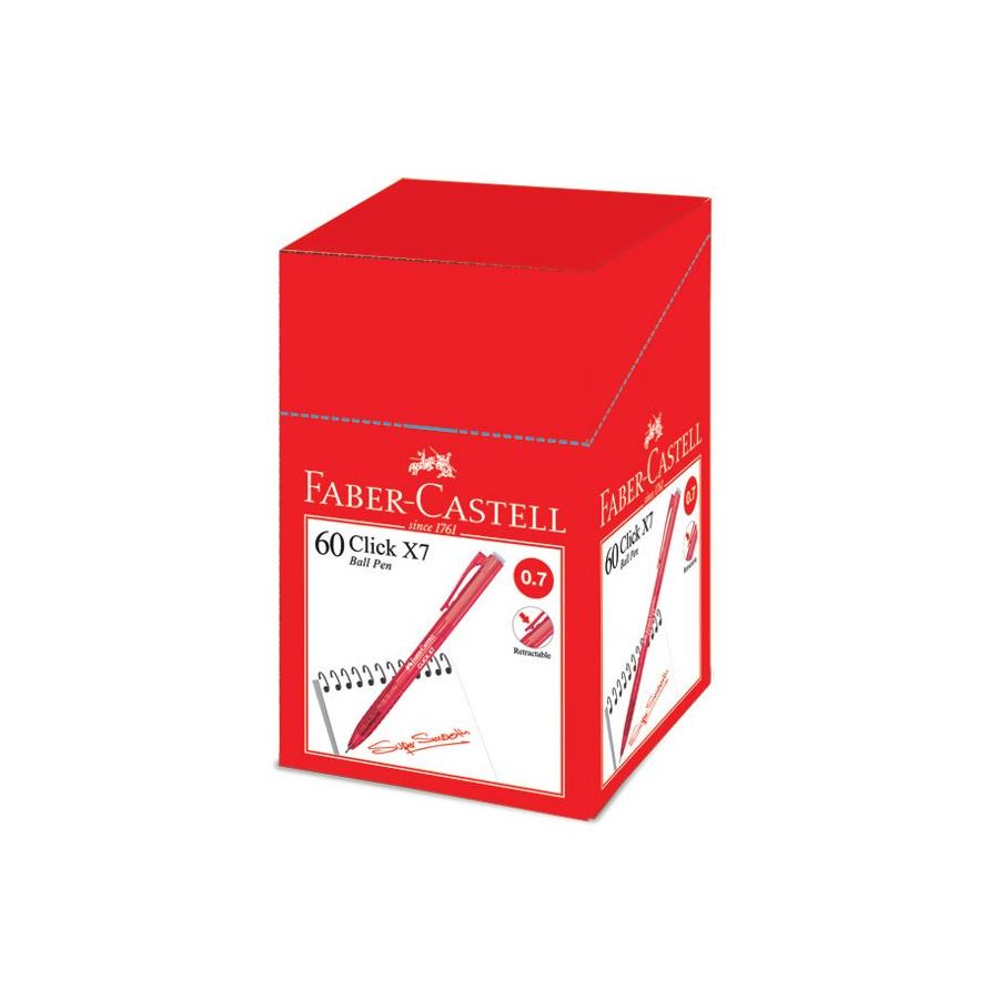 FABER-CASTELL Click X7 0.7mm 142276 Red 60s