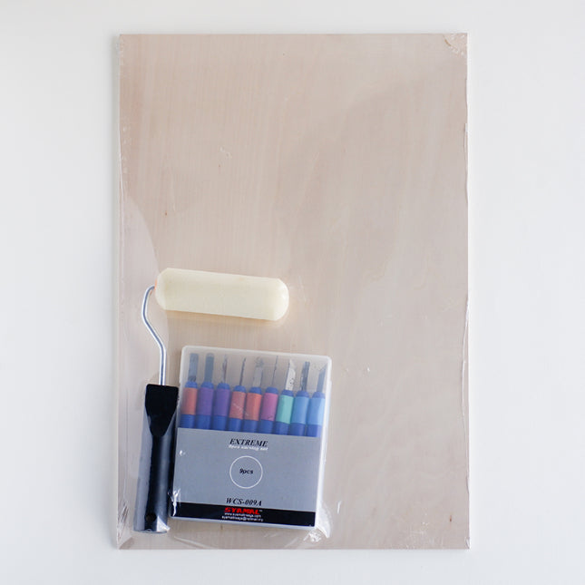 SYAMAL Wood Carving Set A3+Tools+Roller