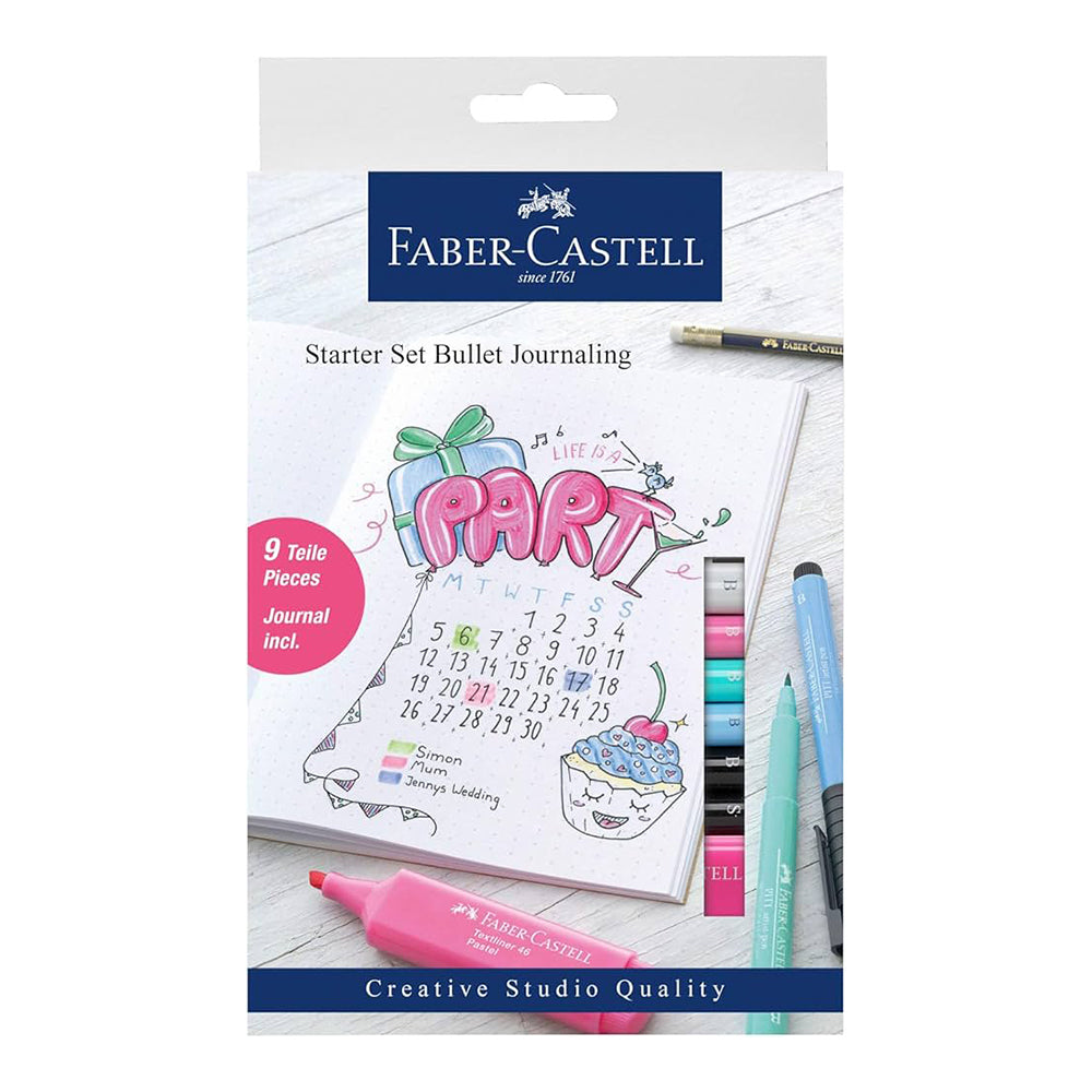 FABER-CASTELL PITT Artist Pen Bullet Journaling Starter Set of 9