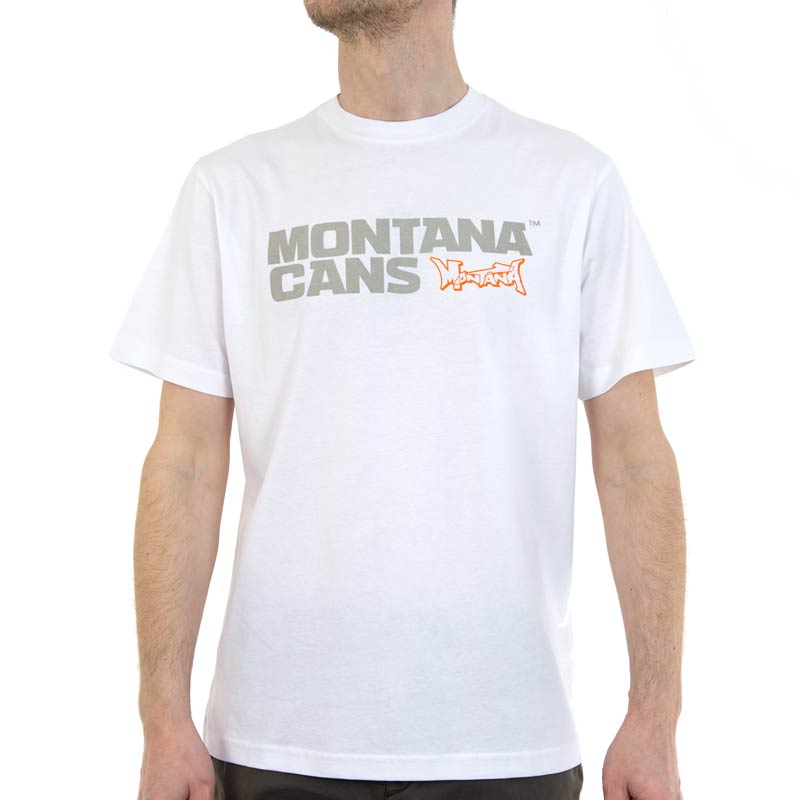 MONTANA T-Shirt Typo+Logo White L