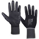 MONTANA Nylon Glove PU-Coated S Black Lining