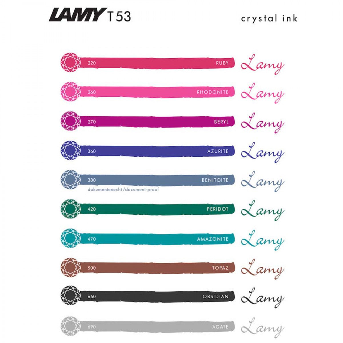 LAMY Tinte T53 690 Agate-Grey Default Title