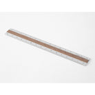 MIDORI Aluminium Wooden Ruler 15cm Dark Brown A
