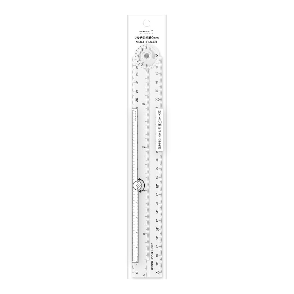 MIDORI Multi Ruler 50cm Clear