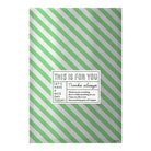 CHOTTO Clear Faced Bag Metallic Stripe Green