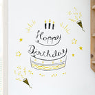 MIDORI Electrostatic Wall Sticker Birthday Foil