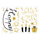 MIDORI Electrostatic Wall Sticker Birthday Foil