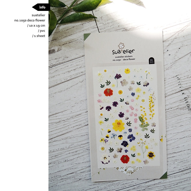 SUATELIER Stickers No.1050: Deco Flower