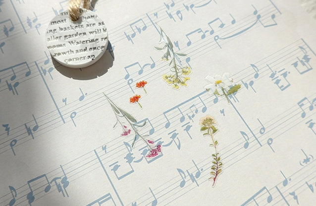 SUATELIER Stickers No.1089: Flower Letter