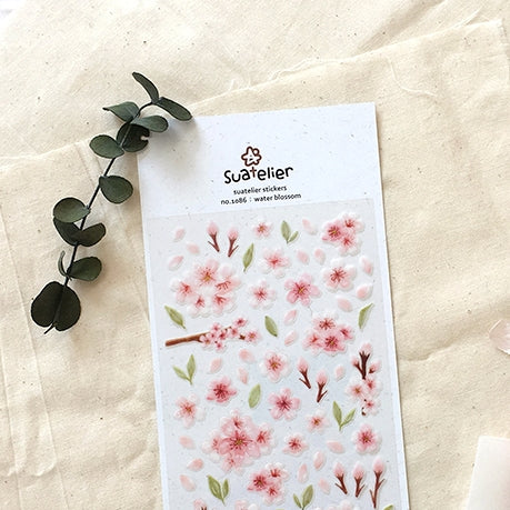 SUATELIER Stickers No.1086: Water Blossom