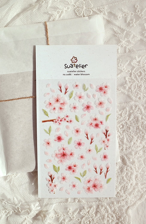 SUATELIER Stickers No.1086: Water Blossom