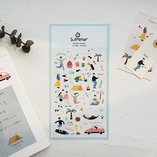 SUATELIER Stickers No.1065: Healing