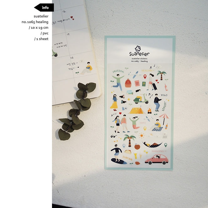 SUATELIER Stickers No.1065: Healing