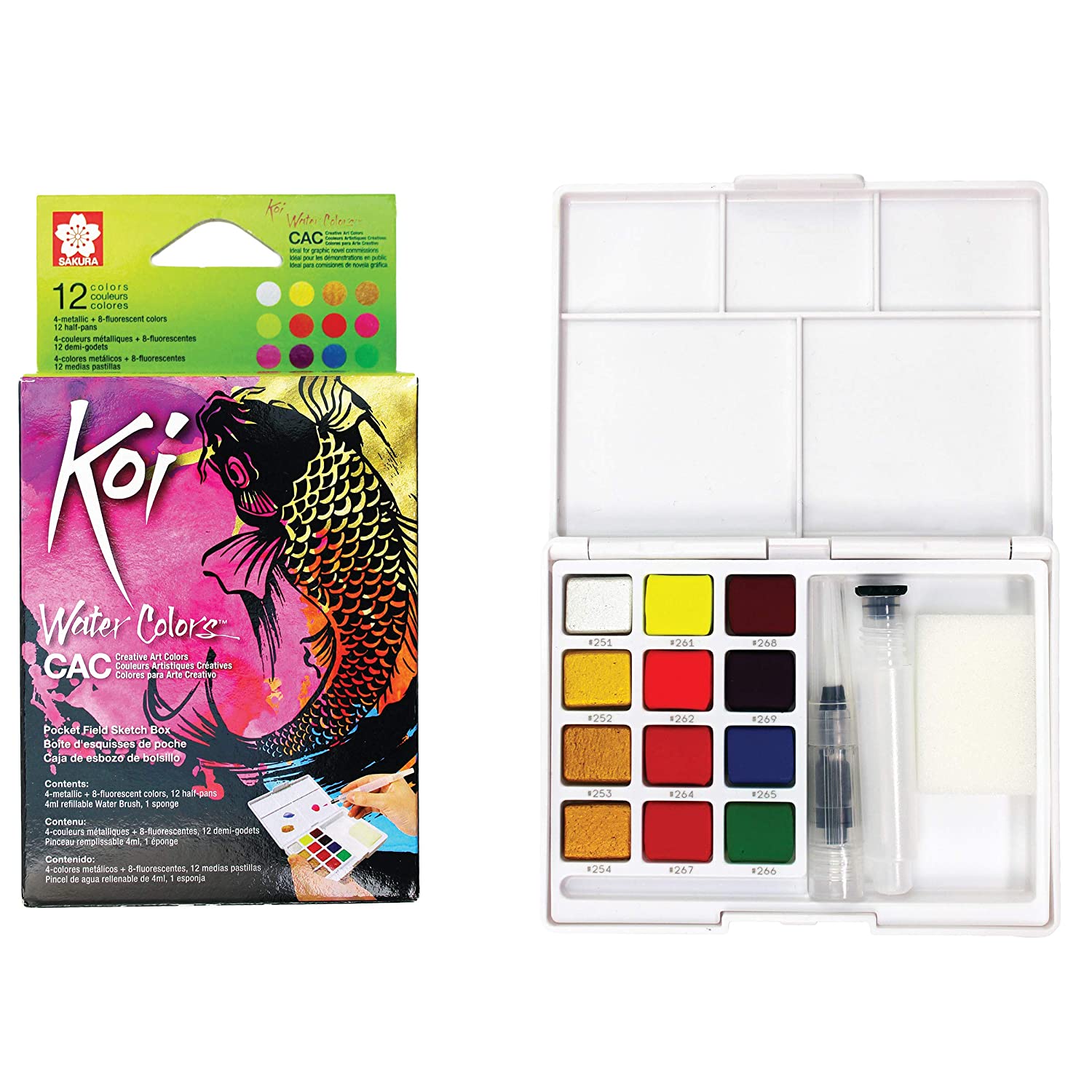 SAKURA Koi Watercolour CAC Set 12-Col Set