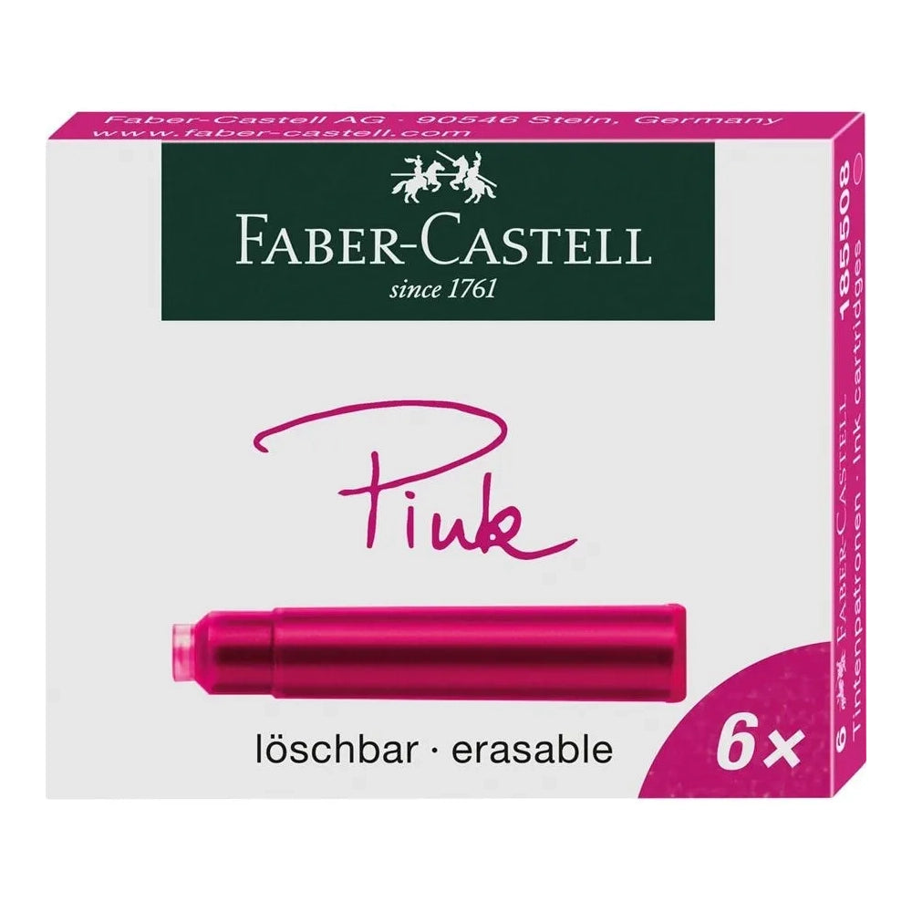 FABER-CASTELL FP Ink Cartridge 6s Pink