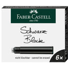 FABER-CASTELL FP Ink Cartridge 6s Black Default Title