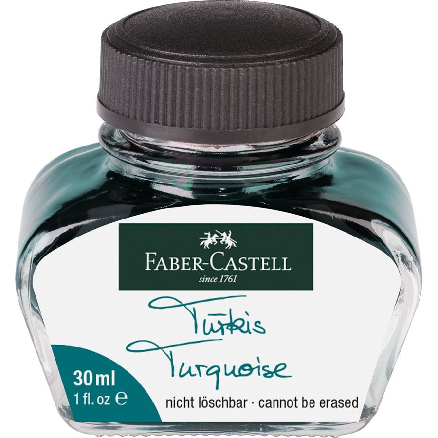 FABER-CASTELL Ink Bottle 30ml Turquoise Default Title