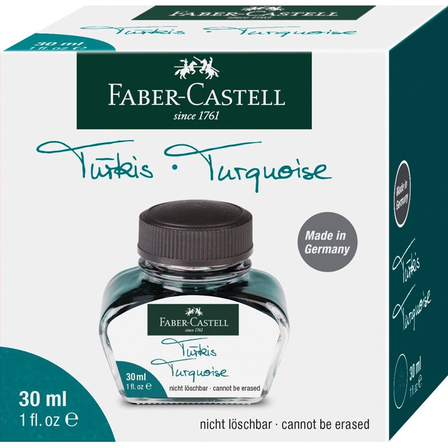 FABER-CASTELL Ink Bottle 30ml Turquoise Default Title