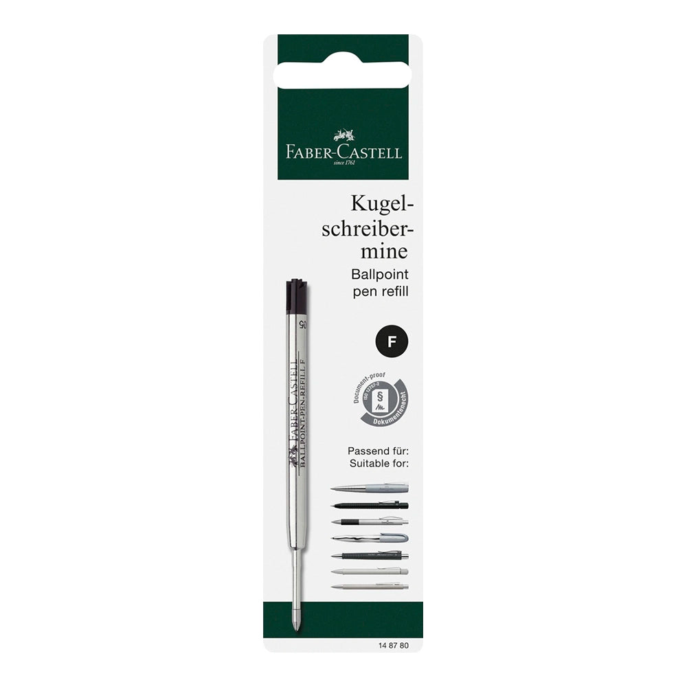 FABER-CASTELL Ball Pen Refill 148780 Black F in BC