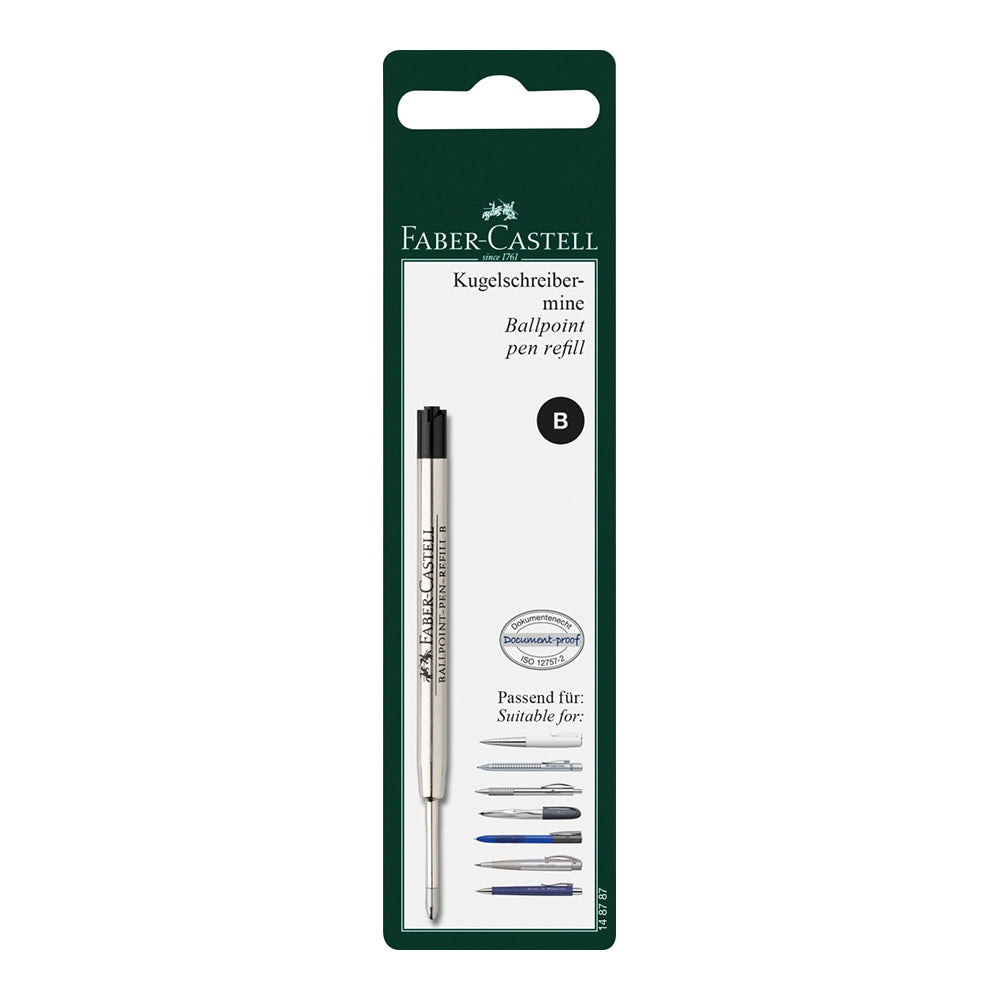 FABER-CASTELL Ball Pen Refill 148787 Black B in BC