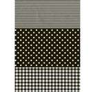 DECOPATCH Paper:Gingham/Dots/Stripes 485-Black Default Title