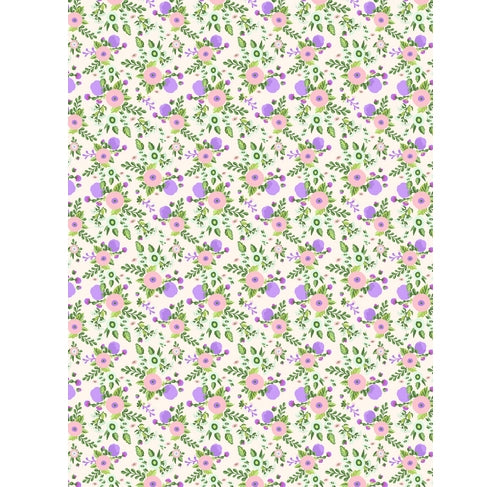 DECOPATCH Paper:Pink 739 Flowers-Purple Default Title