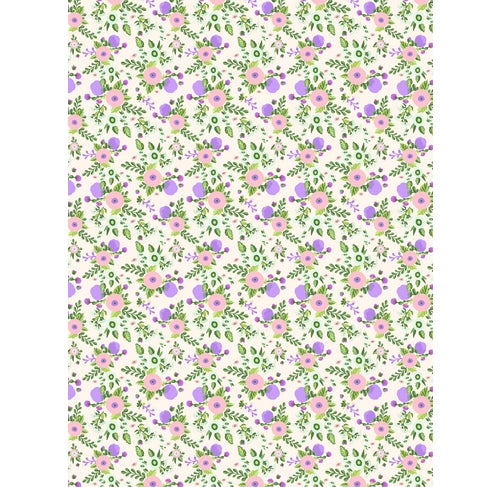 DECOPATCH Paper:Pink 739 Flowers-Purple Default Title