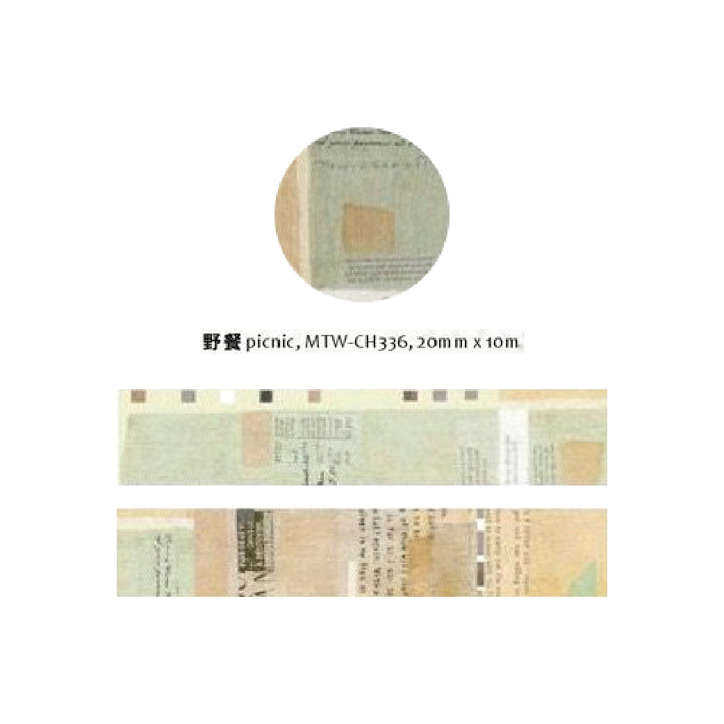 CHAMIL GARDEN Spring 2019 Washi Tape-Picnic