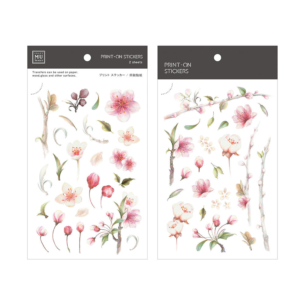 MU Print-On Sticker 2s 075-Spring Blossoms