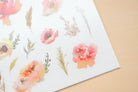 MU Print-On Sticker 2s 073-Peony&Thistle