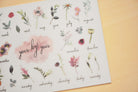 MU Print-On Sticker 2s 072-Flowers of The Day