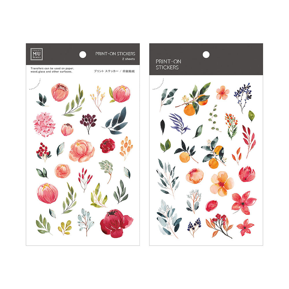 MU Print-On Sticker 2s 070-Reddish Orange