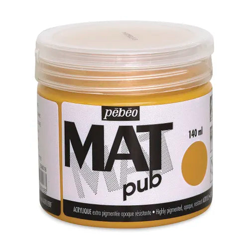 PEBEO Mat Pub Acrylic 140ml Yellow Ochre