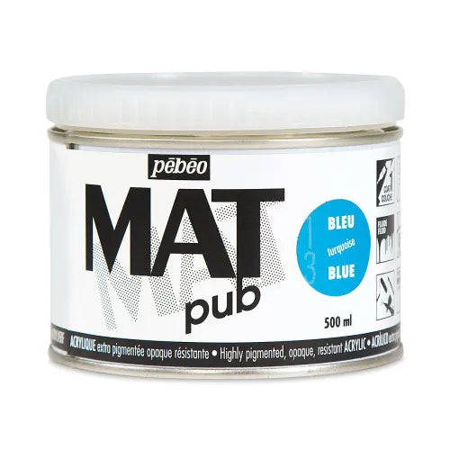 PEBEO Mat Pub Acrylic 500ml Turquoise Blue