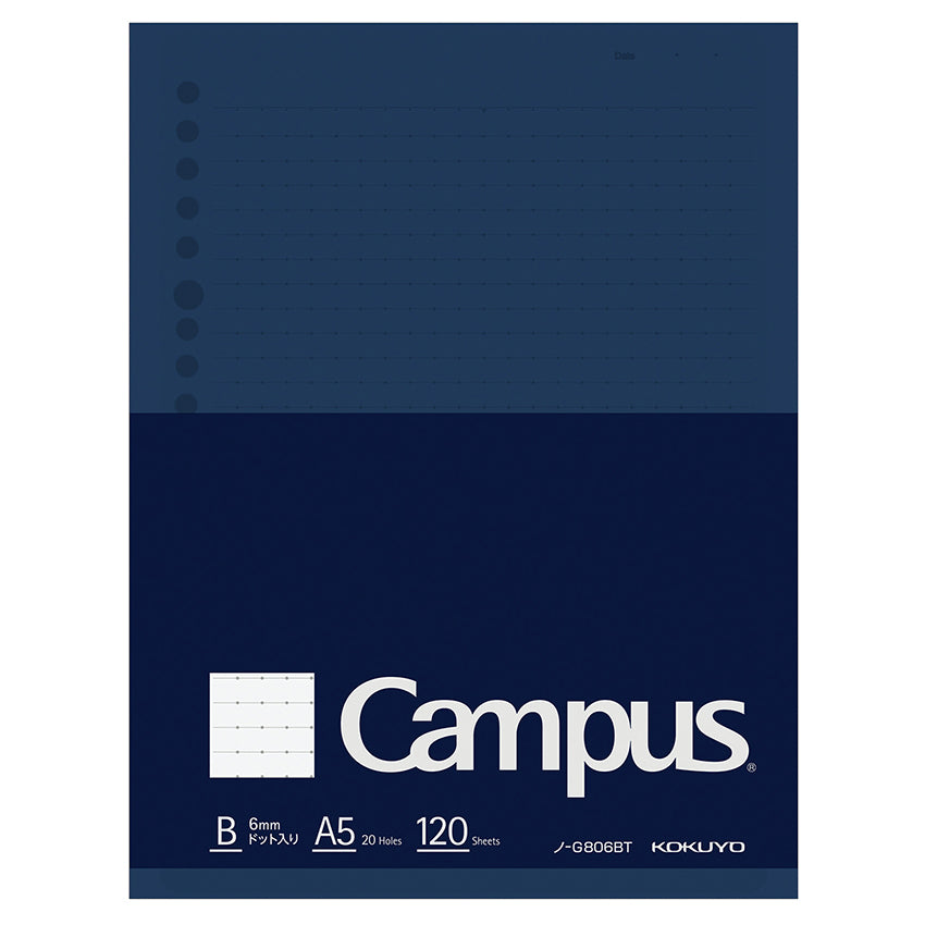 KOKUYO Campus Loose Leaf Biz A5 20h 120s Dot Ruled Default Title