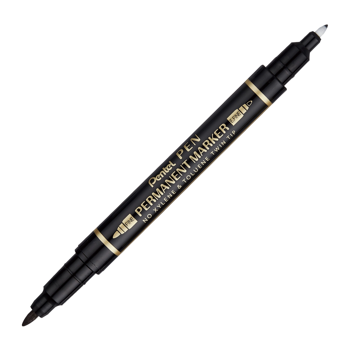 PENTEL Twin Tip Permanent Marker-N75W-Black