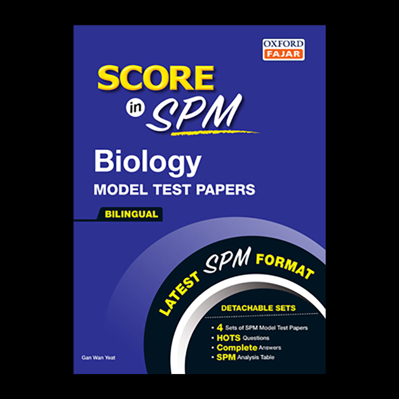 OXF Score in SPM Model Test Paper Biology 18/19