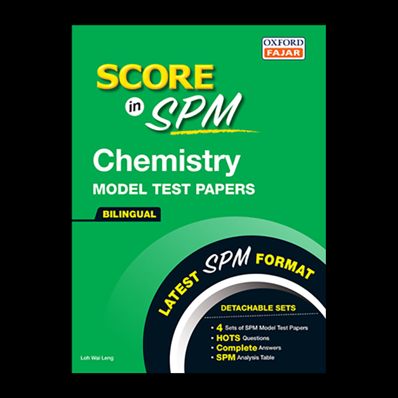 OXF Score in SPM Model Test Paper Chemistry 18/19