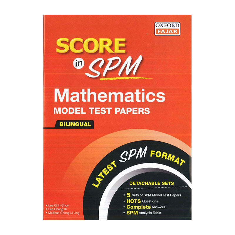 OXF Score in SPM Model Test Paper Mathematics 18/1