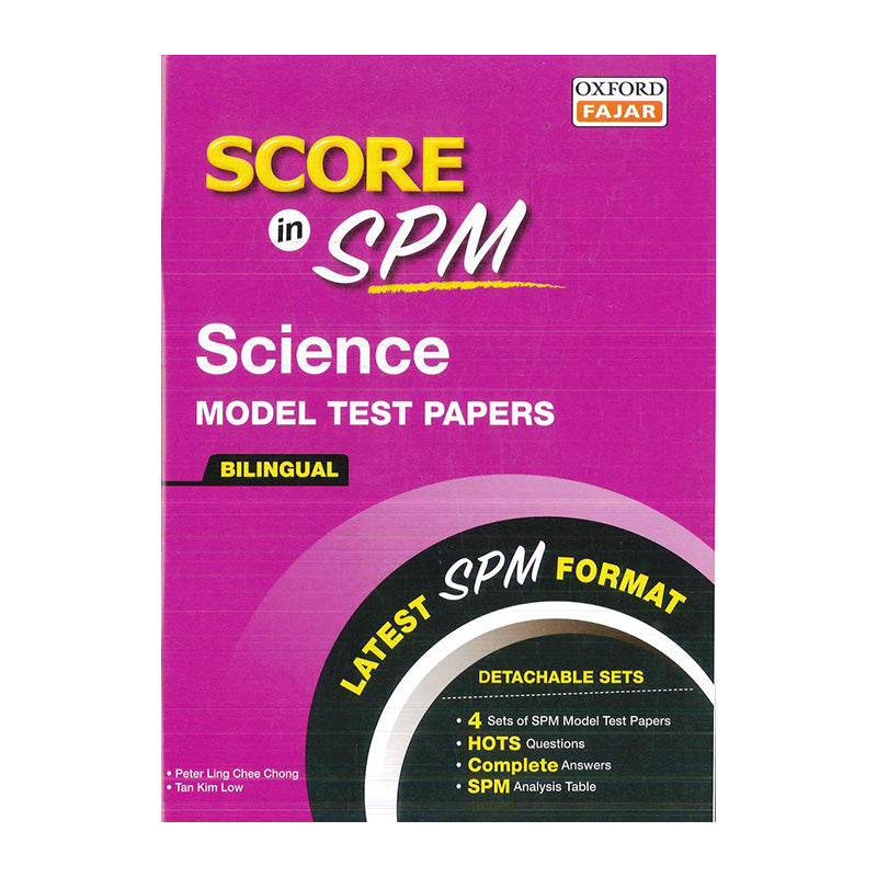 OXF Score in SPM Model Test Paper Science 18/19