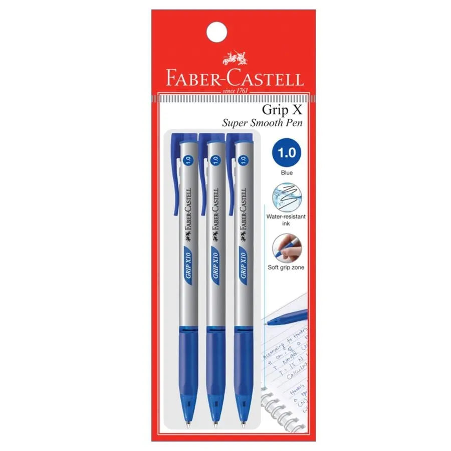 FABER-CASTELL Grip X10 1.0mm 547605 Blue 3BC