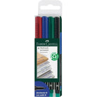 FABER-CASTELL Multimark-Permanent 152504 M Set of 4