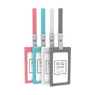 DELI N/Badge Rubber E8337D Upright w/Lanyard Grey Default Title