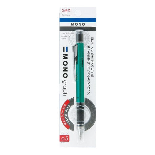 TOMBOW Monograph Grip Mono 0.5mm Mechanical Pencil Turquoise