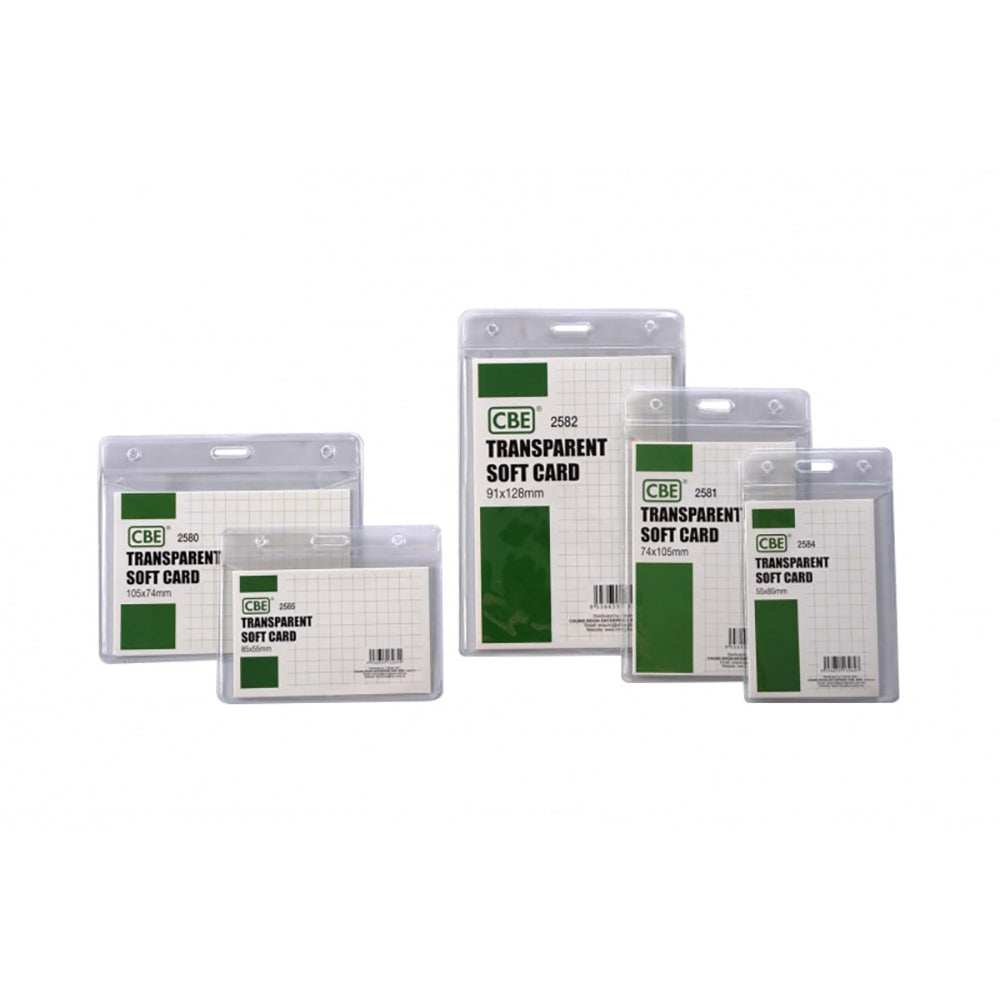 CBE Transparent Soft Card 2582 V91x128mm 10s 4Cols