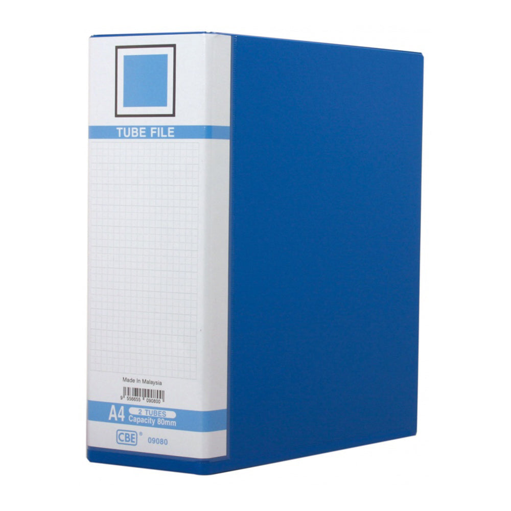 CBE Tube File 9080 A4 80mm Blue