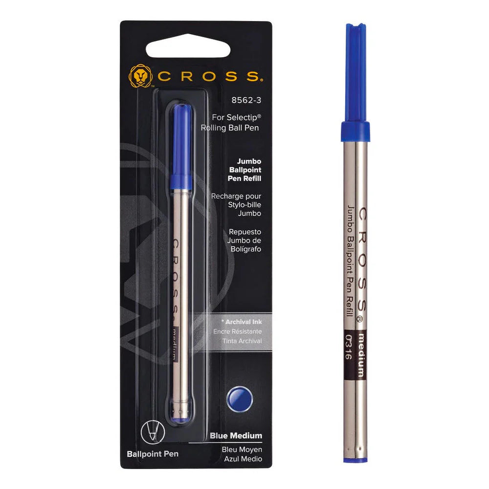 CROSS Ball Pen Refill Selectip Jumbo AT8562-3 M-Blue