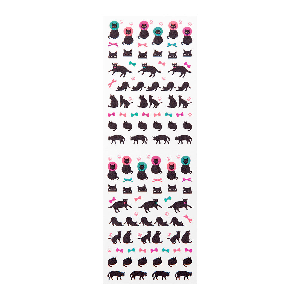MIDORI Sticker Schedule 2145 Black Cat